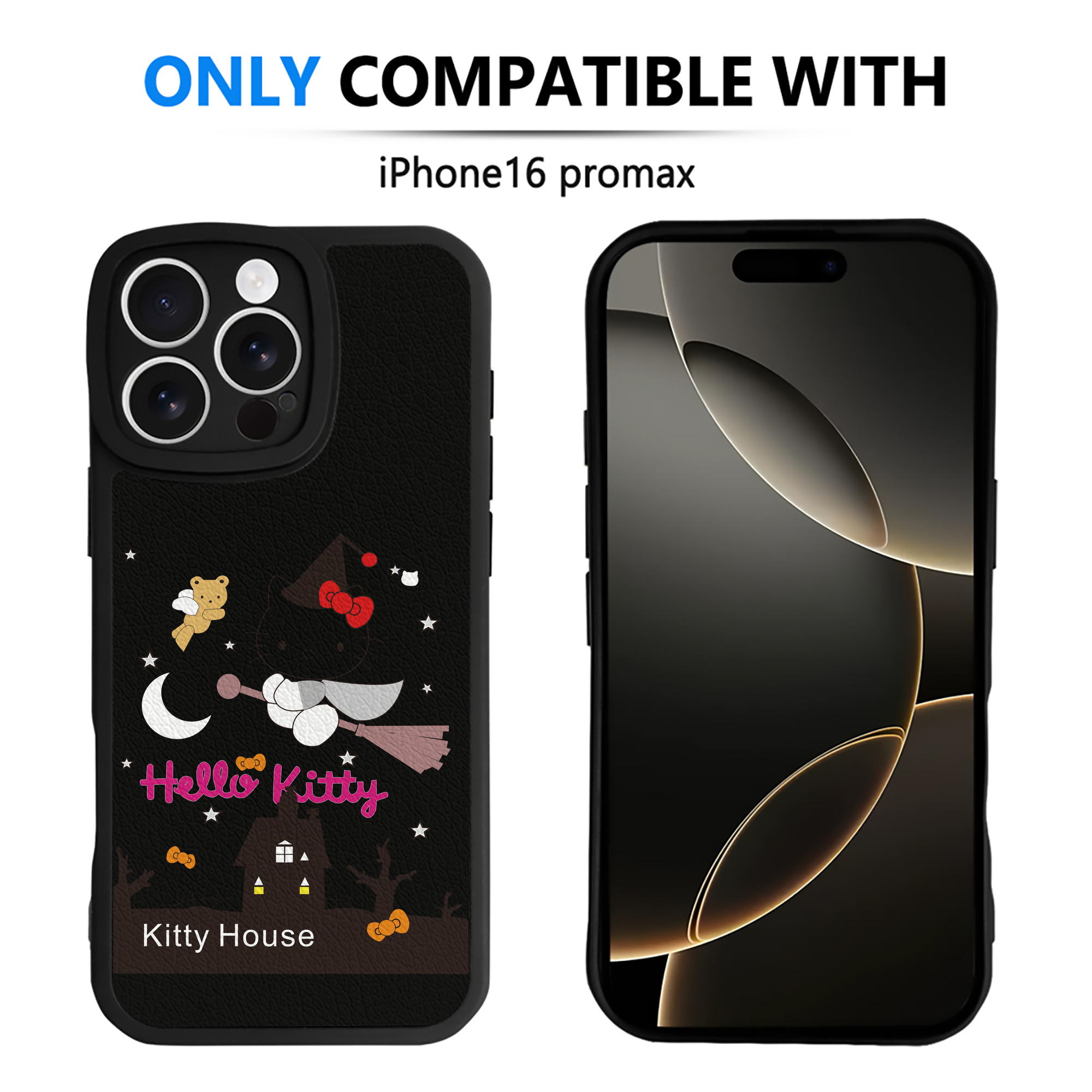 （画像用） Hello Kitty ハローキティ 【iPhone 16シリーズ対応】シリコンスマホケース（レザー調） 材質：シリコン